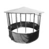Round bale hay feeder ring feeder with roof.jpg