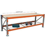 Wb 2800m 1.jpg, 2950 x 840mm 1400kg Used Workbench with Mesh