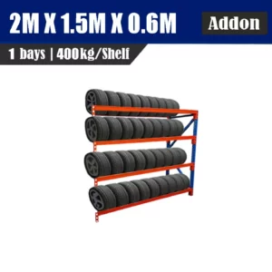 2.0M x 1.5M x 0.6M Addon 1600kg Tyre Rack