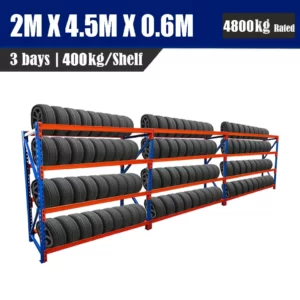 2.4M x 4.5M x 0.6M 4800KG Tyre Rack