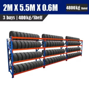 2.4M x 5.5M x 0.6M 4800KG Tyre Rack