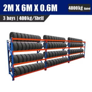 2.4M x 6M x 0.6M 4800KG Tyre Rack