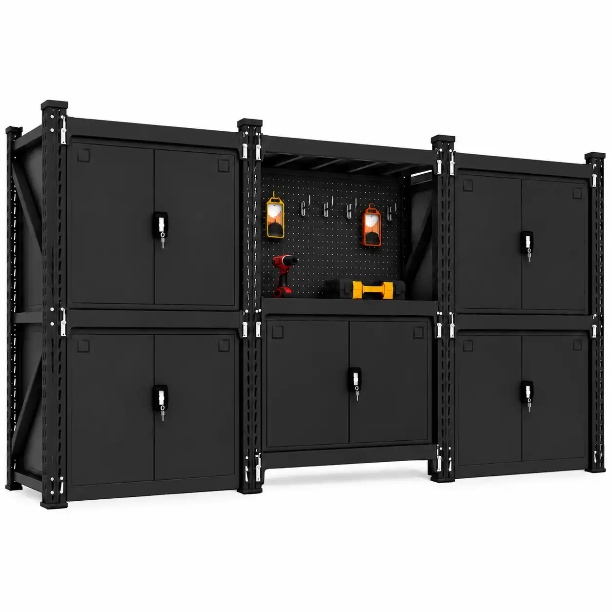 20MW60-450C5MB 2M x 4.5M x 0.6M Modular Workbench & Storage System - Image 1