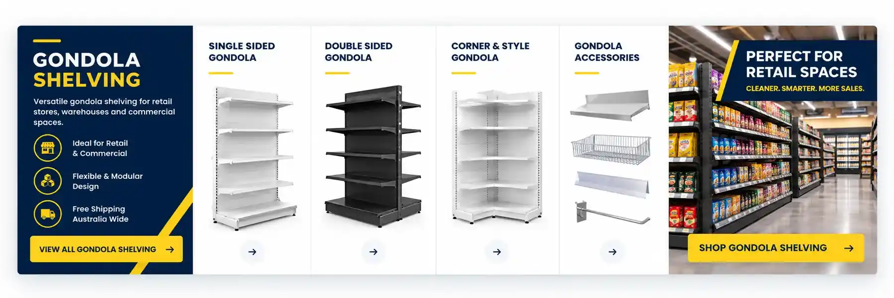 CNA Gondola Shelving