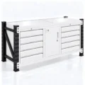 2M x 0.6M Heavy Duty Island Workbench 500kg/Level - Image 8