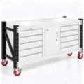 2M x 0.6M Heavy Duty Island Workbench 500kg/Level - Image 13